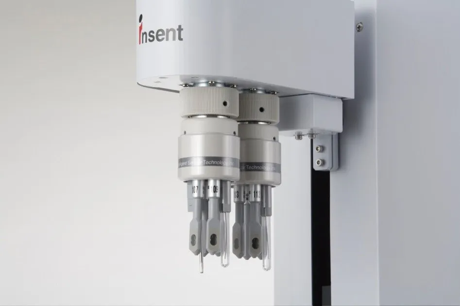 Close-up of E-Tongue sensor probes used as context for sensing workflow design